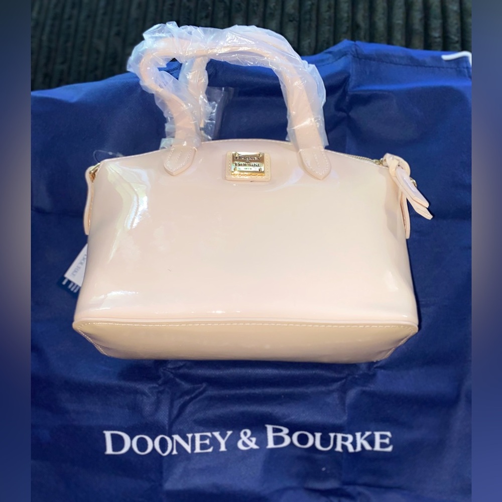 Dooney & Bourke PATENT LEATHER Blush Pink Satchel (Authentic)